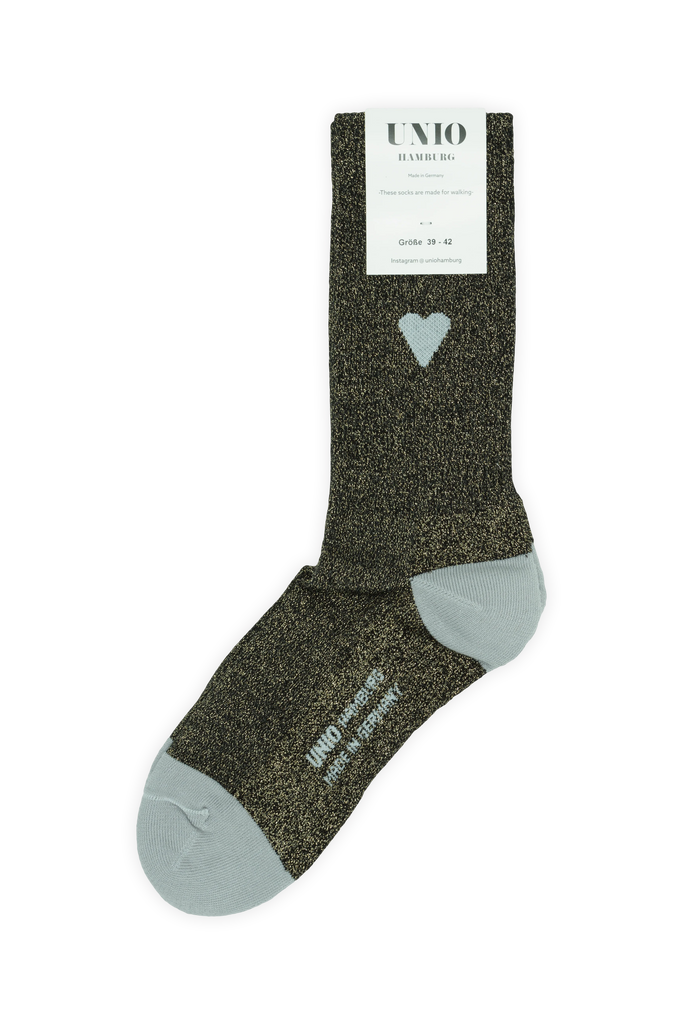 UNIO Hamburg Socken Love Anthra Black