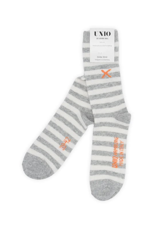 UNIO Hamburg Socken Cosy Classic Light Grey