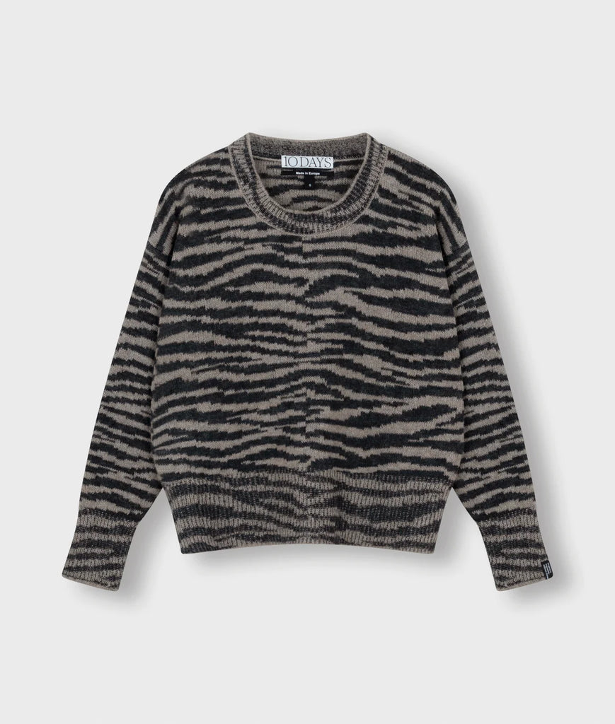 10 Days Amsterdam Sweater Knit Zebra