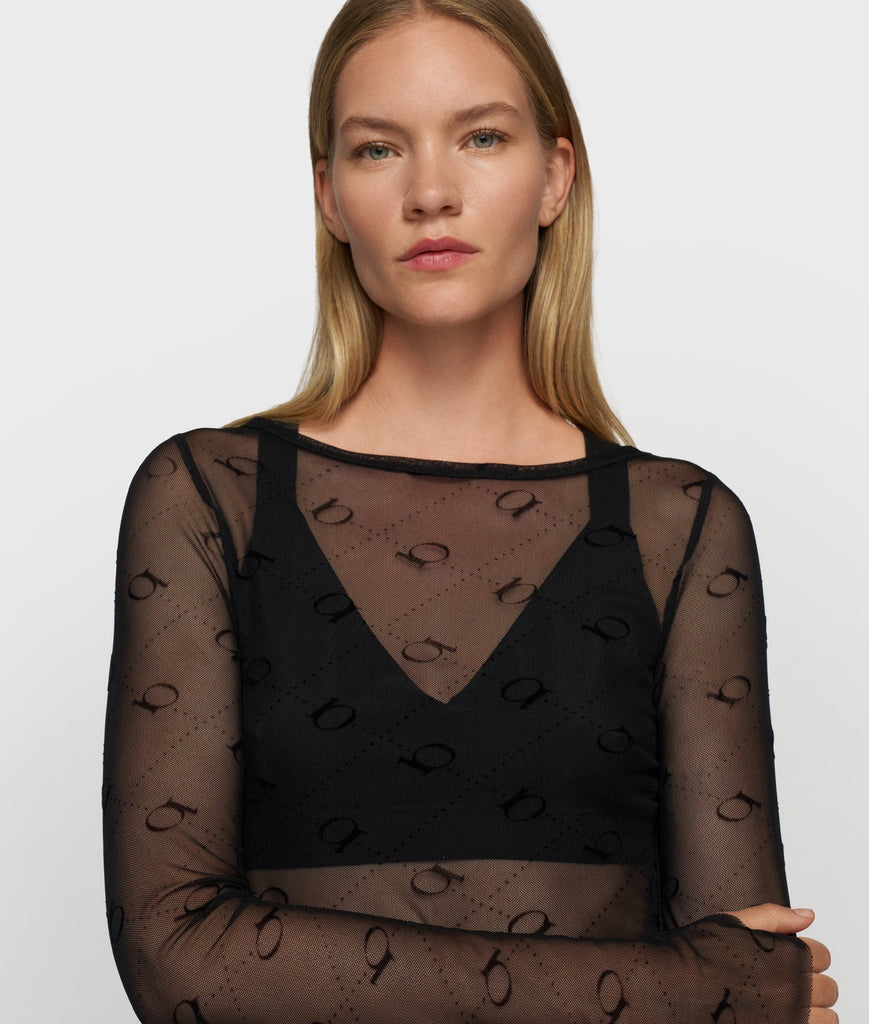 10 Days Amsterdam Mesh Long Sleeve Monogramm