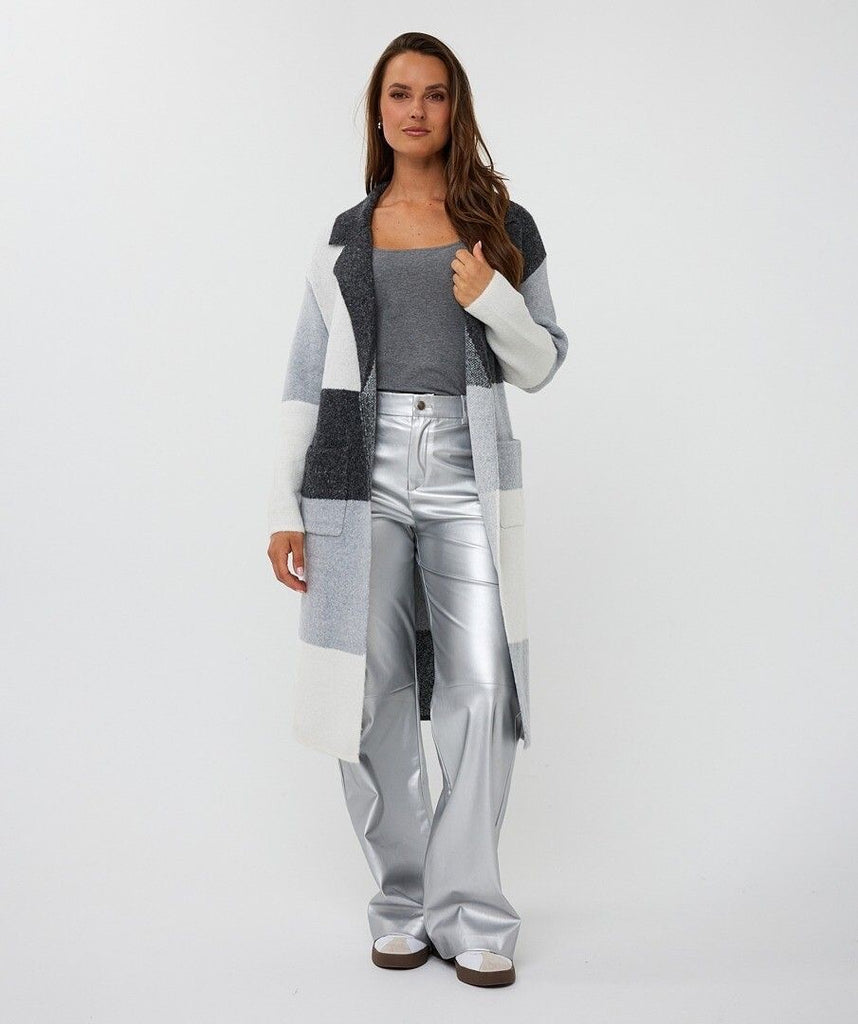 Esqualo Cardigan Long Blocks