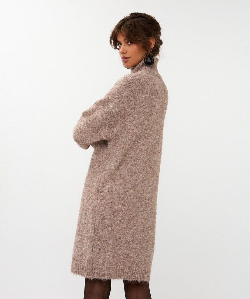 Esqualo Dress Melange Hairy Col