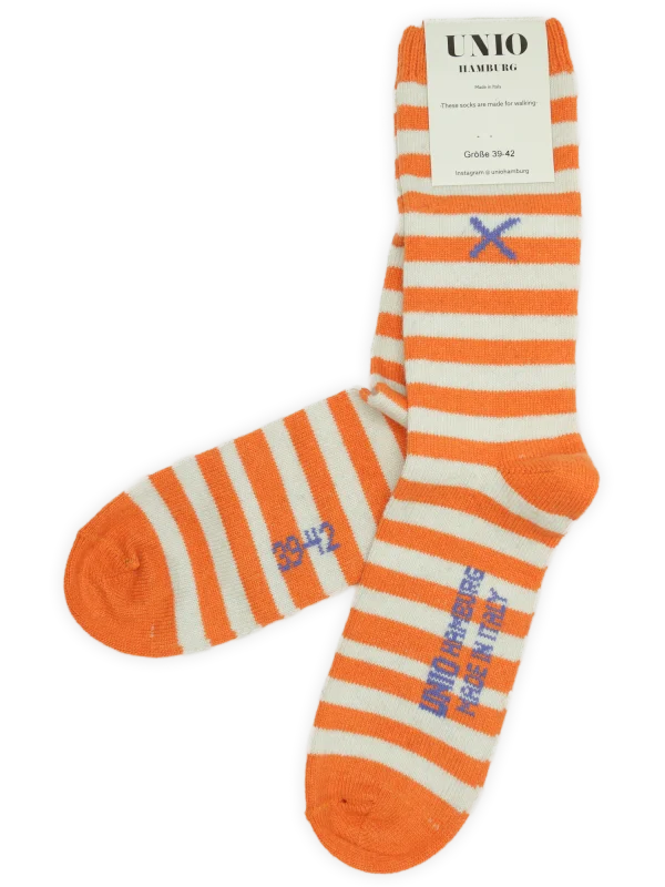 UNIO Hamburg Socken Cosy Classic Strong Orange