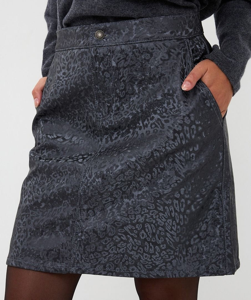 Esqualo Skirt Fancy Animal Leather