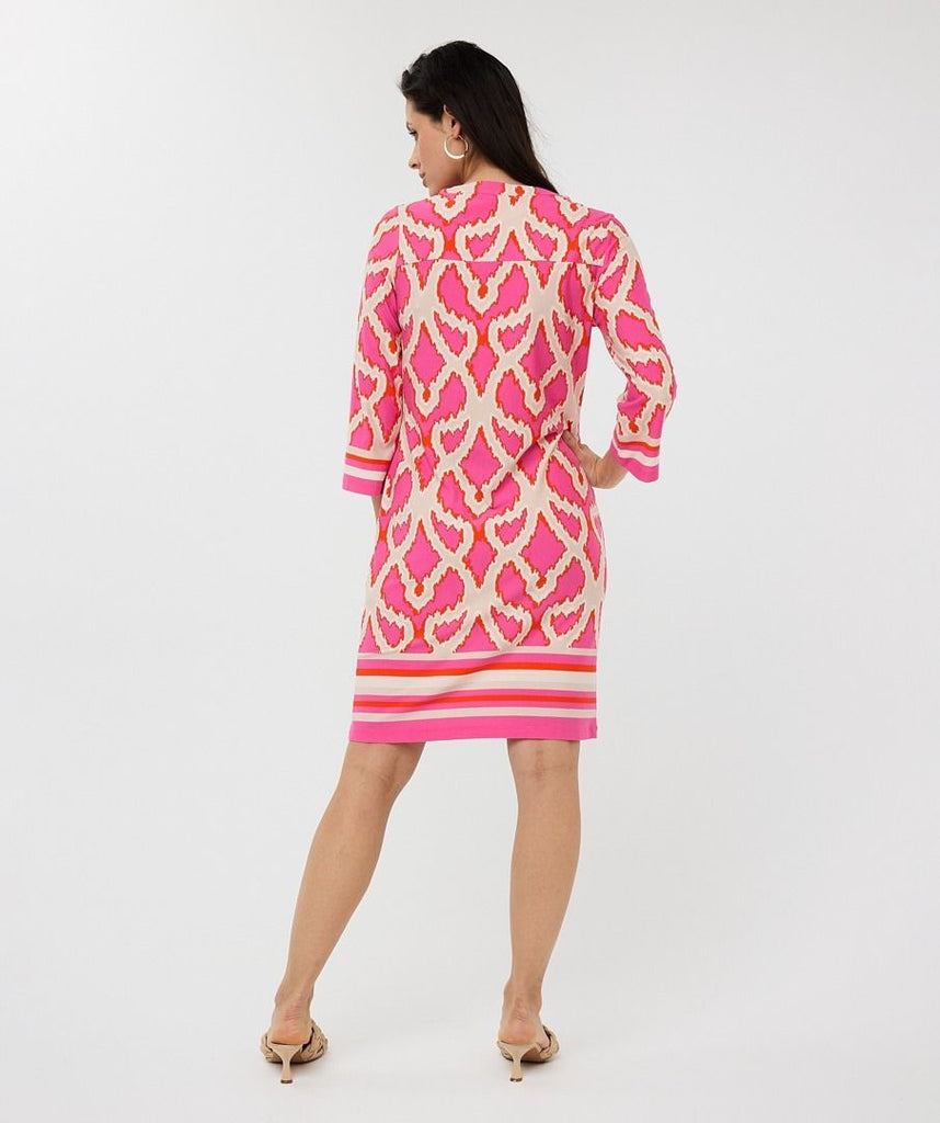 Esqualo Dress 3/4 Slve Beads Disco Spark