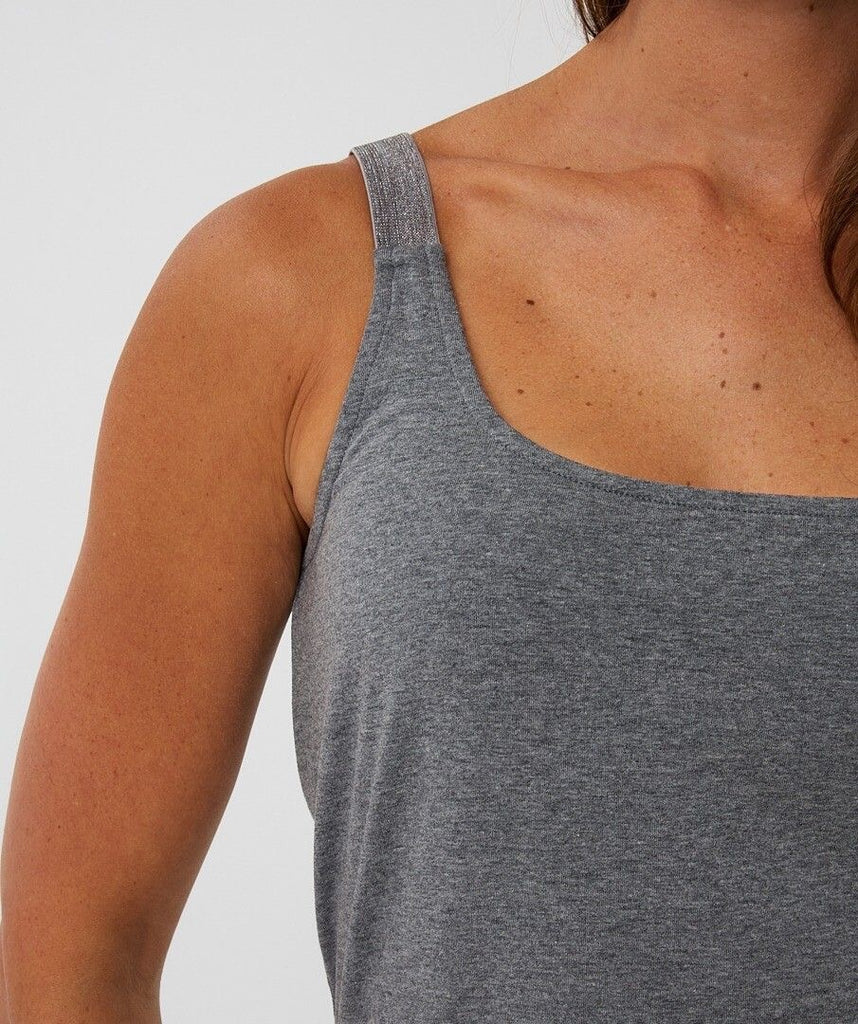 Esqualo Singlet Lurex Straps