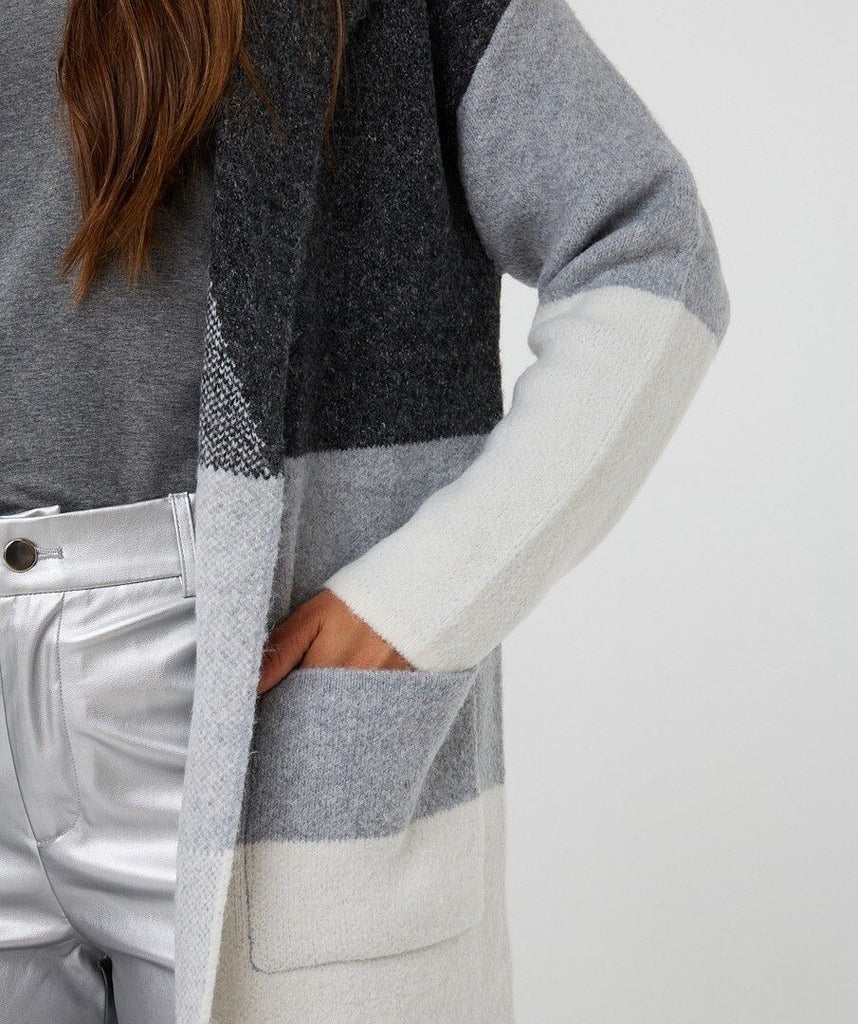 Esqualo Cardigan Long Blocks