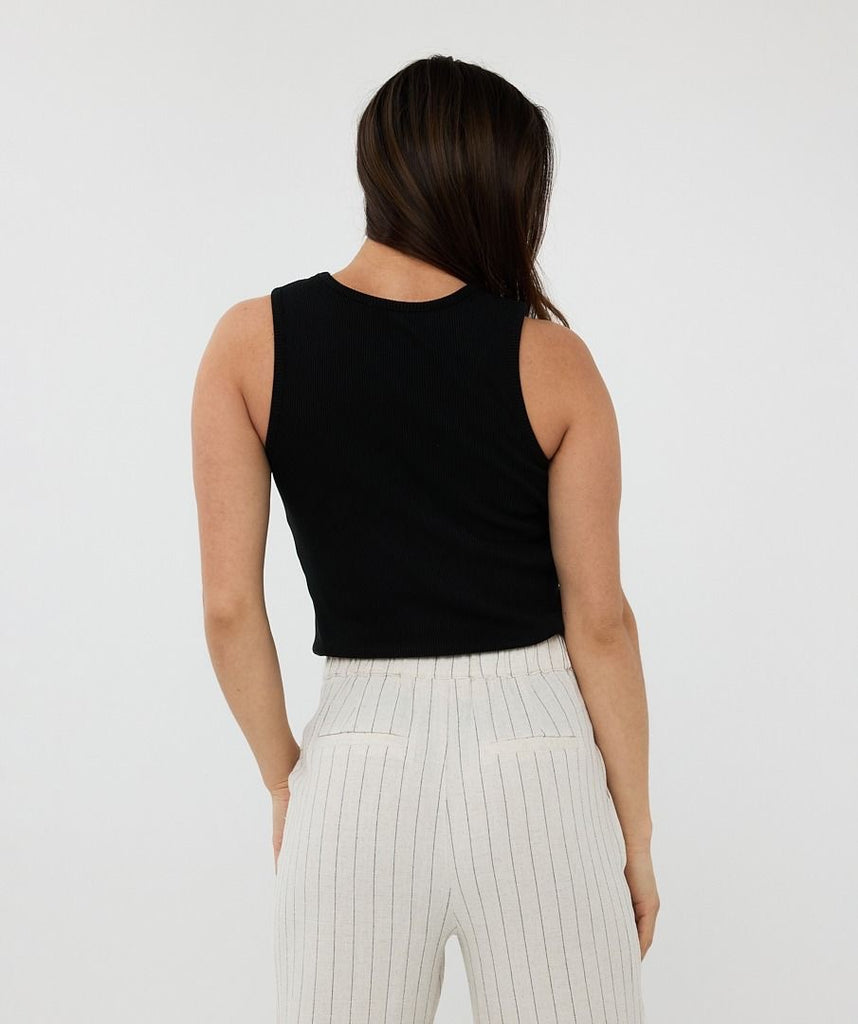 Esqualo Singlet Rib Knit