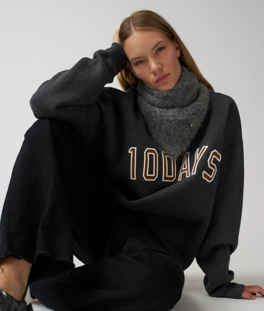 10 Days Amsterdam Bandana Hairy Knit Scarf