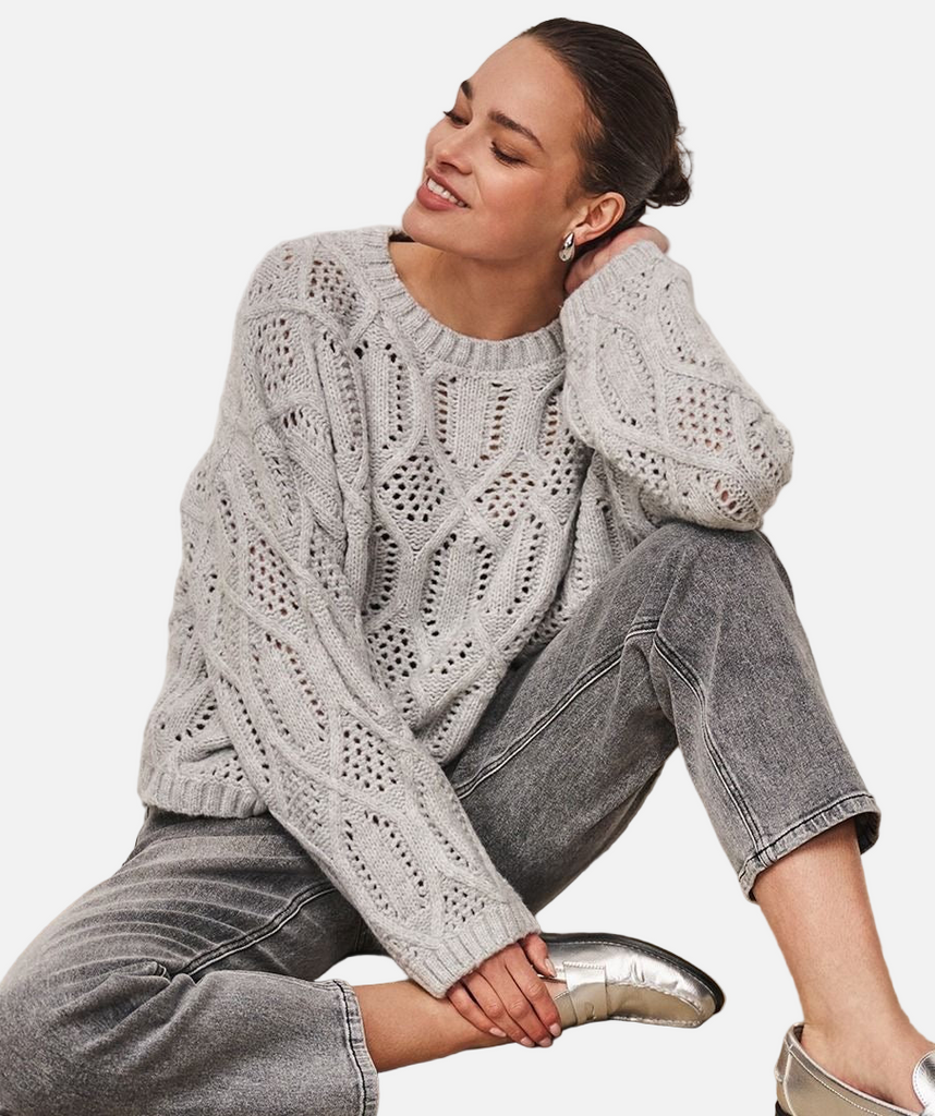 Esqualo Sweater Boxy Cables