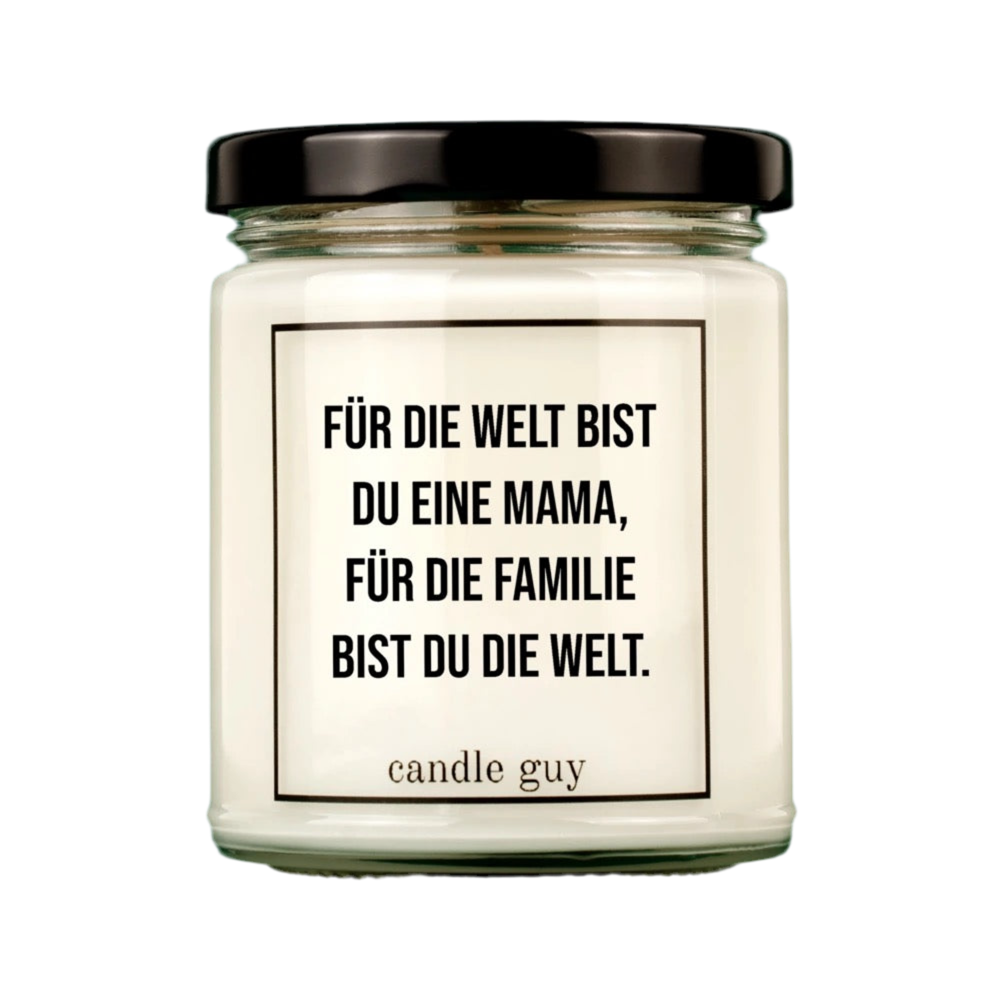 Candle Guy scented candle in a glass