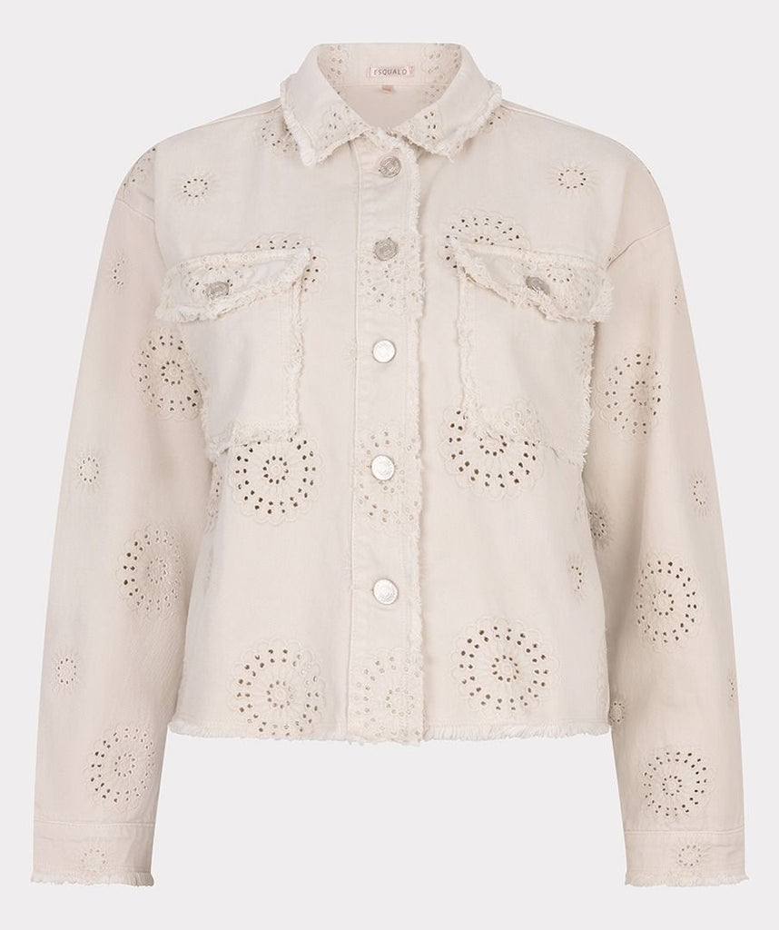 Esqualo Jacket Embroidery Flower