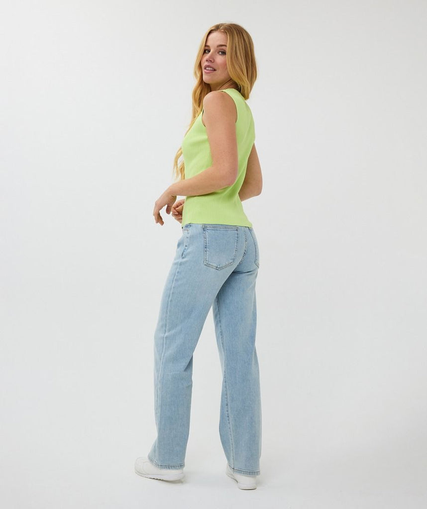 Esqualo Top V-Neck Buttons