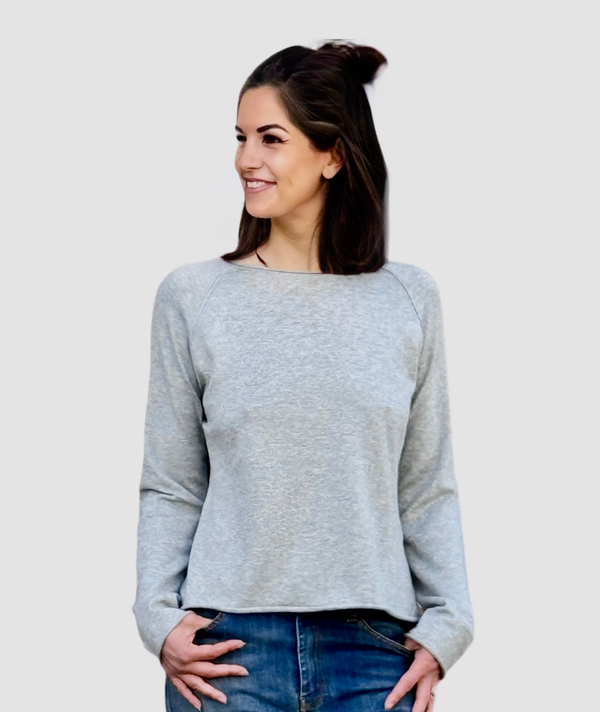 Flona Pullover Kaschmir Grey Moth