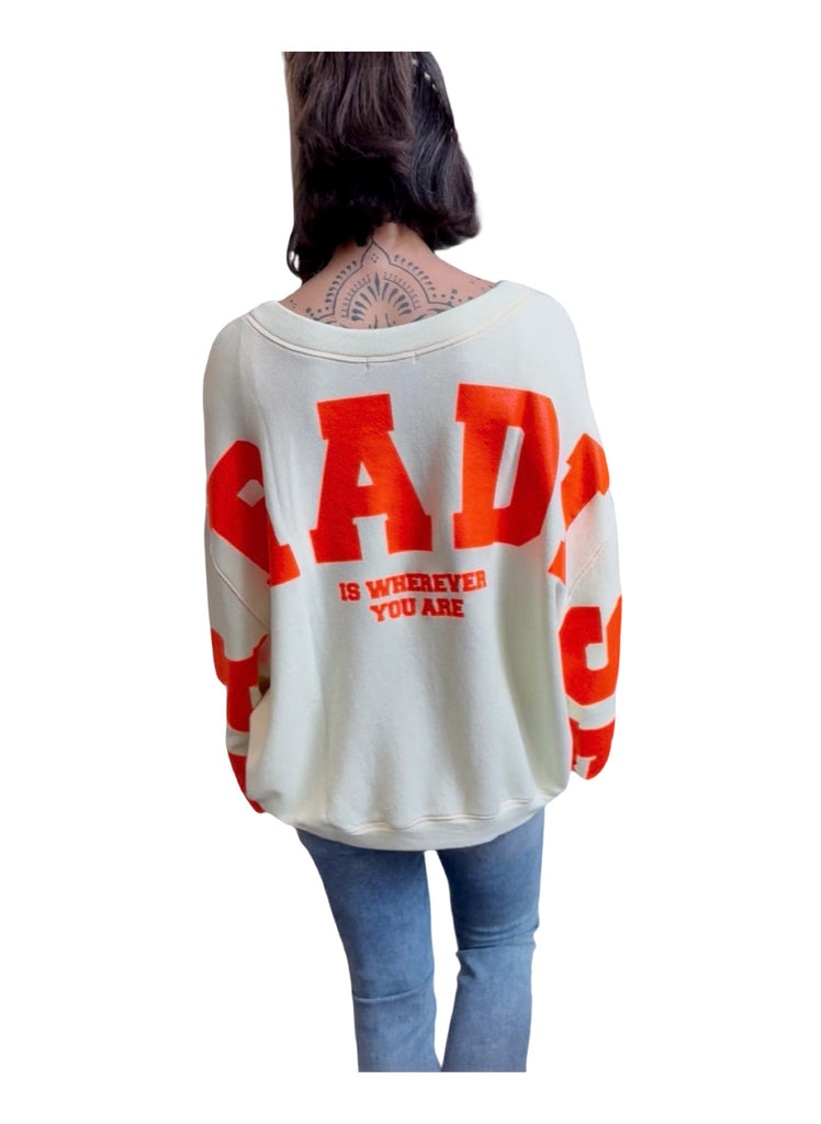 Liv Bergen Oversized Sweater Paradise In Dusty Meadow