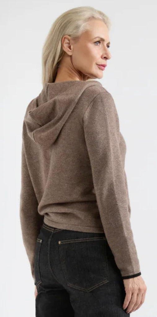 Josephine & Co Allard Hoodie Mocca Stripe