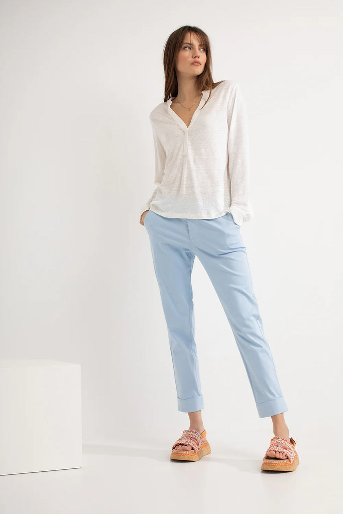 Josephine & Co Tapered Trousers Damian Light Blue