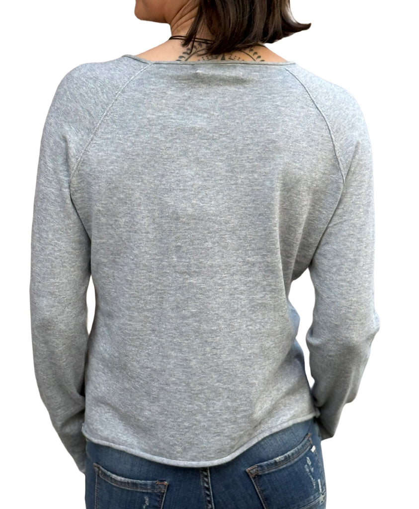 Flona Pullover Kaschmir Grey Moth