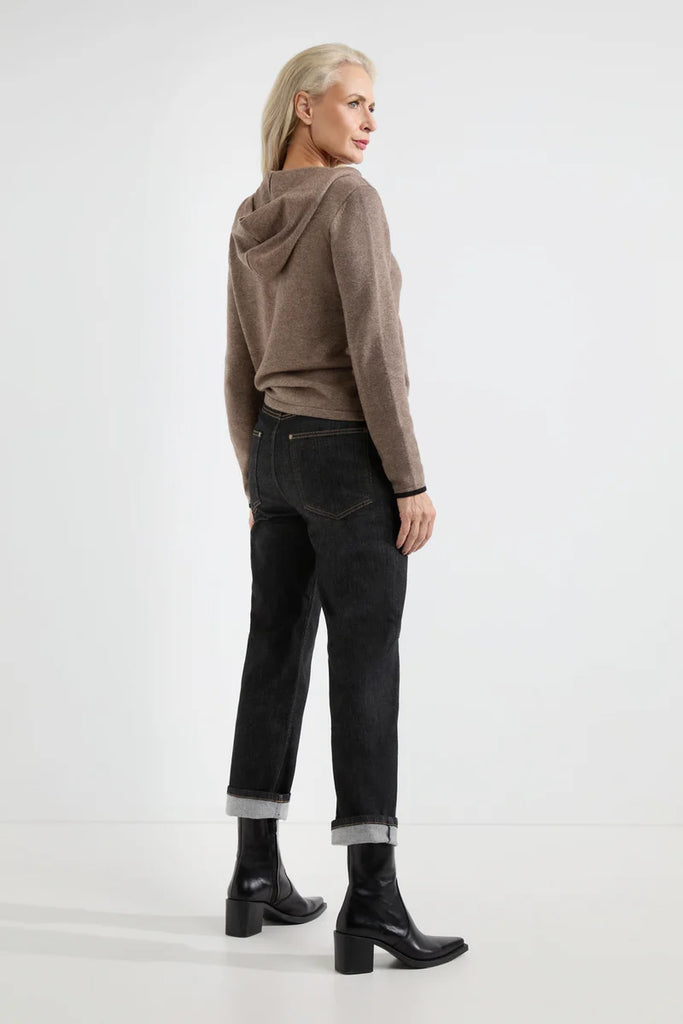 Josephine & Co Allard Hoodie Mocca Stripe