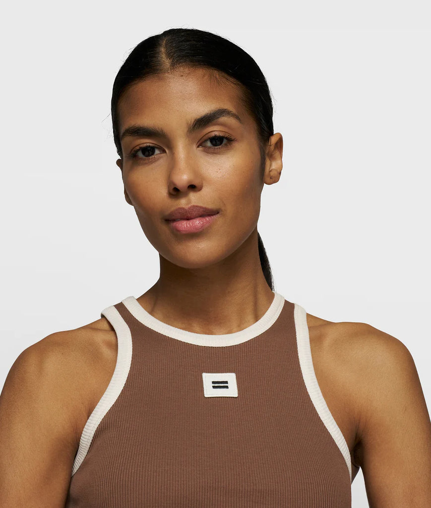 10 Days Amsterdam Tank Top Rib Contrast
