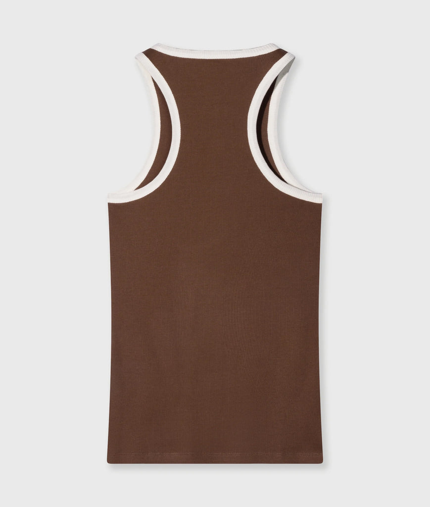 10 Days Amsterdam Tank Top Rib Contrast