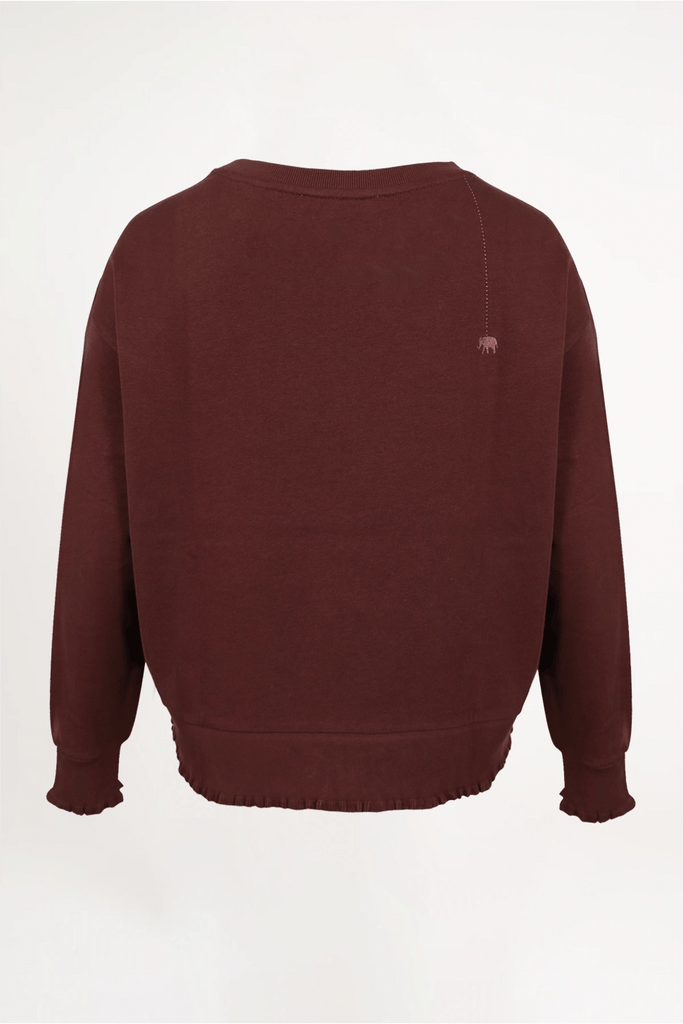 Love Joy Victory Sweatshirt Rose in Darkbrown