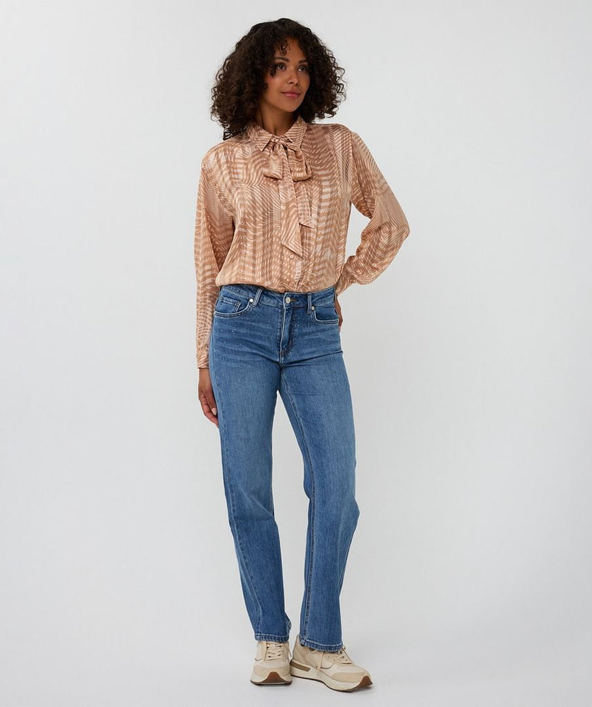 Esqualo Trousers Straight Embellished Jeans