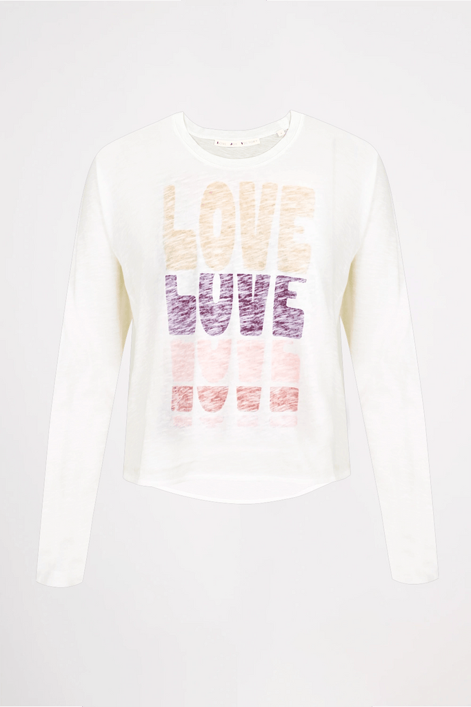 Love Joy Victory Langarmshirt Mit Statement-Druck Lovo