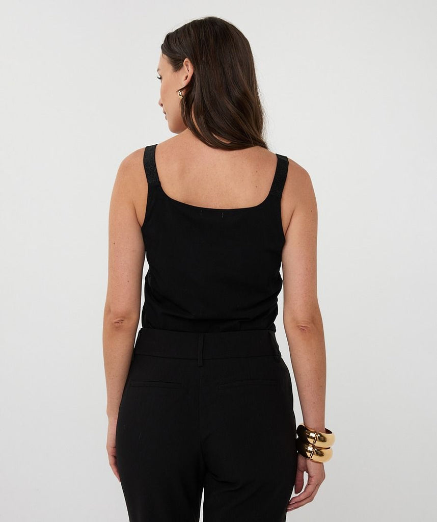 Esqualo Singlet Lurex Straps