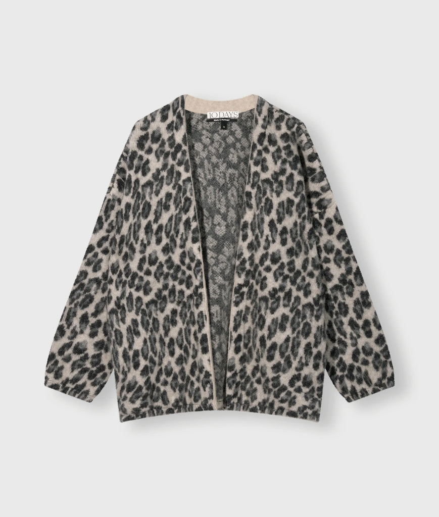 10 Days Amsterdam Knit Cardigan Leopard