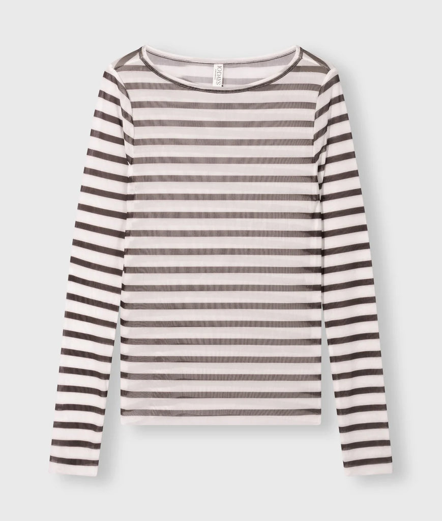 10 Days Amsterdam Mesh Long Sleeves Stripes