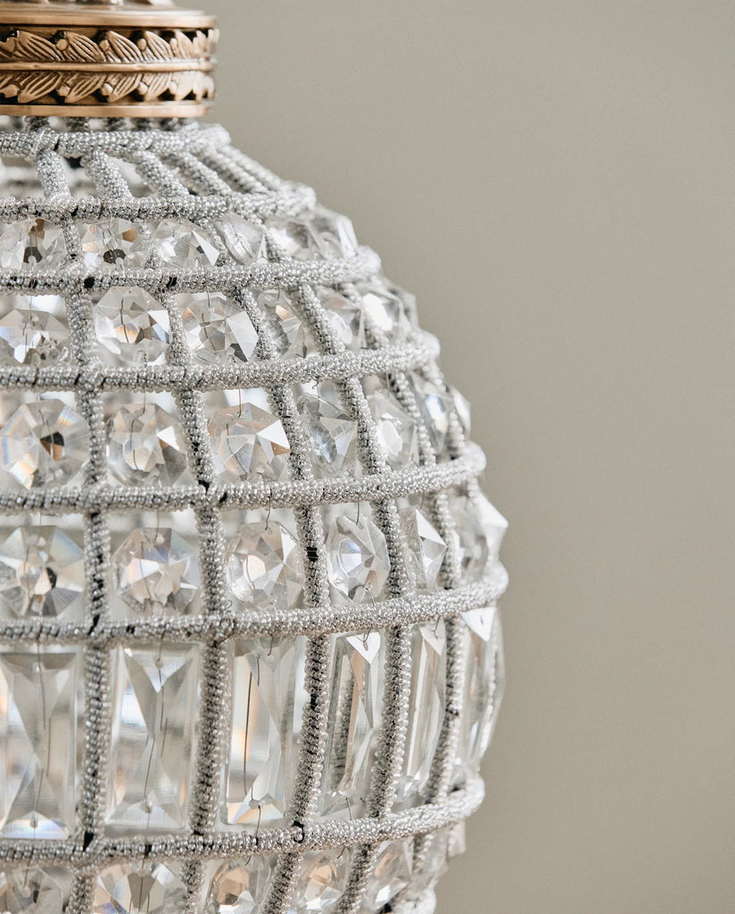 Kristalllampe Glasperlen