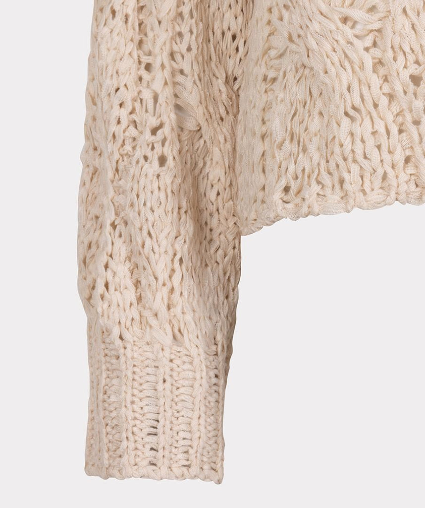 Esqualo Sweater Cable Tape Yarn Sand